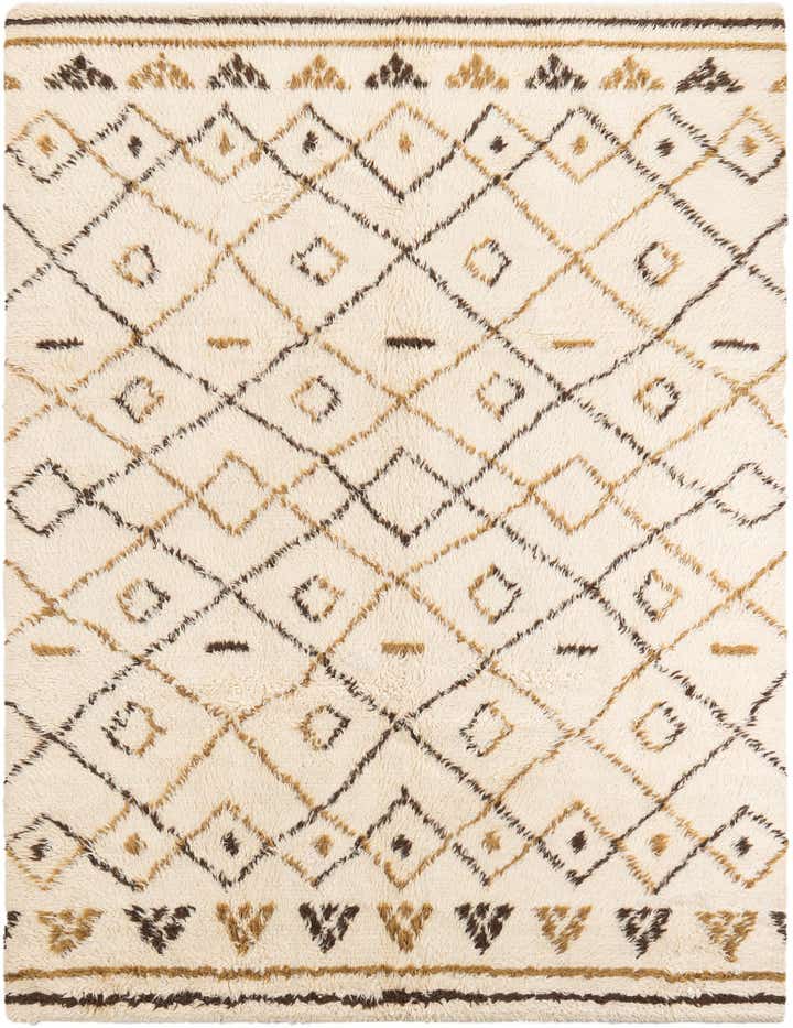 7' 10 x 10' 2 Hand Knotted Moroccan Wool Rug