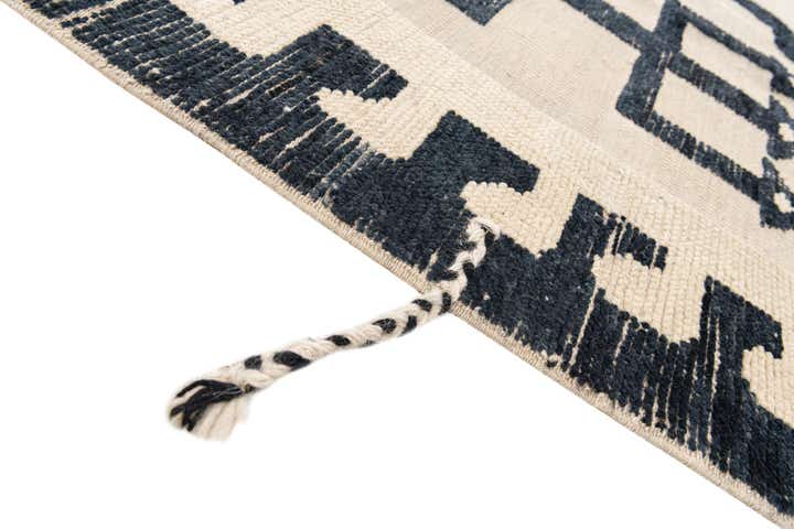 8' 2 x 10' 5 Hand Knotted Moroccan Wool Rug