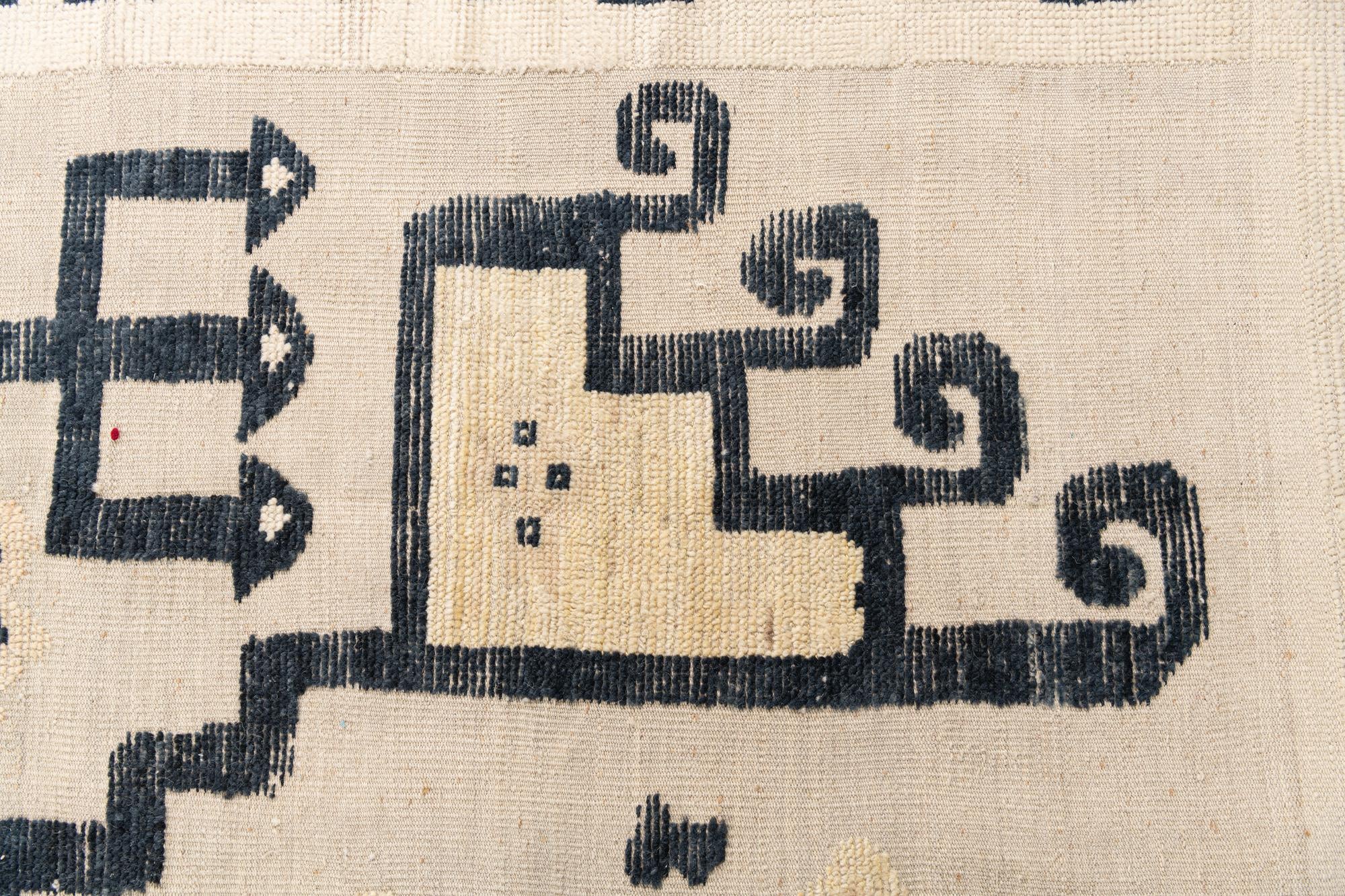 8' 2 x 10' 5 Hand Knotted Moroccan Wool Rug