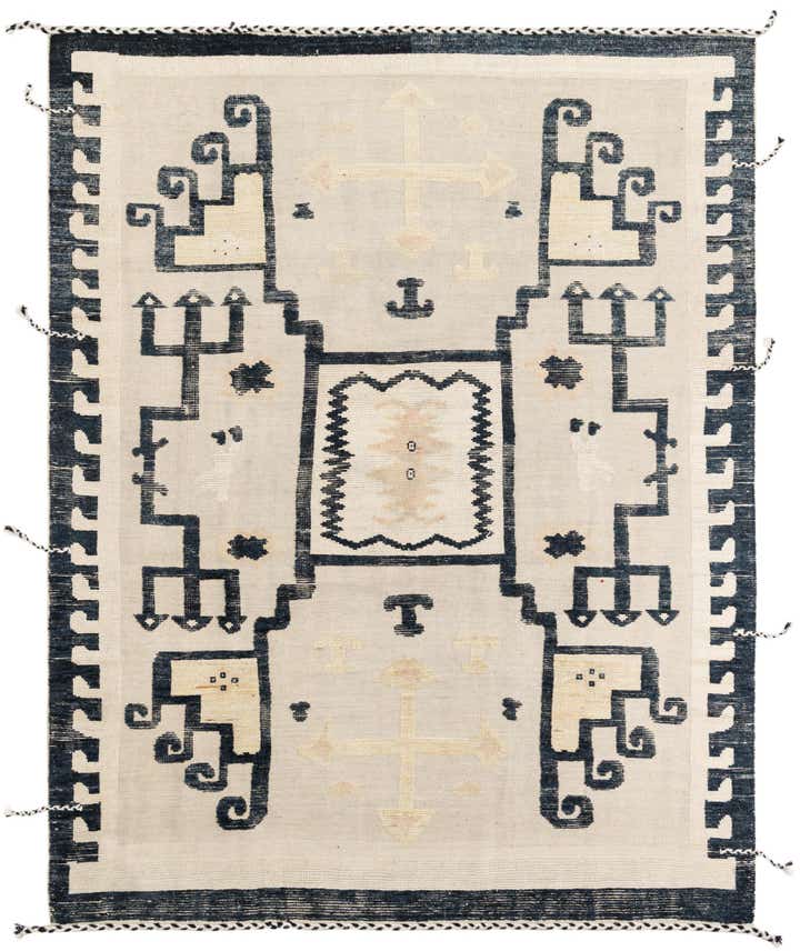 8' 2 x 10' 5 Hand Knotted Moroccan Wool Rug