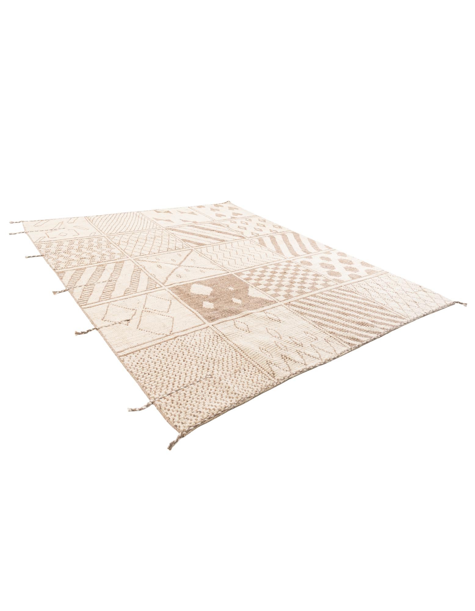 8' 8 x 10' 5 Hand Knotted Moroccan Wool Rug