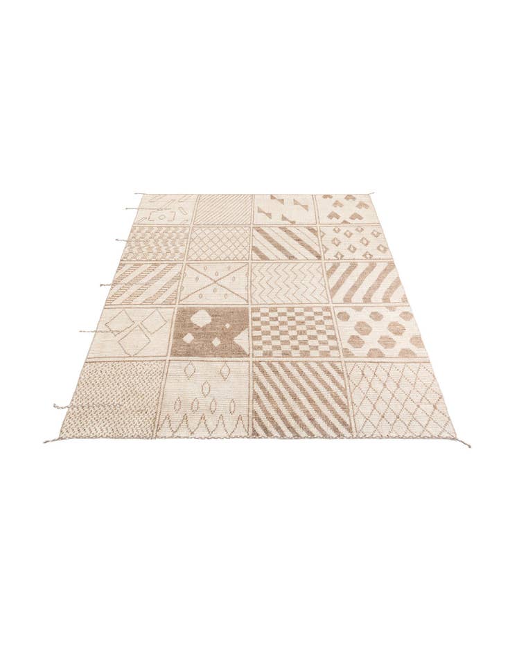 Detail image of 8' 8 x 10' 5  Hand Knotted Moroccan Wool Rug