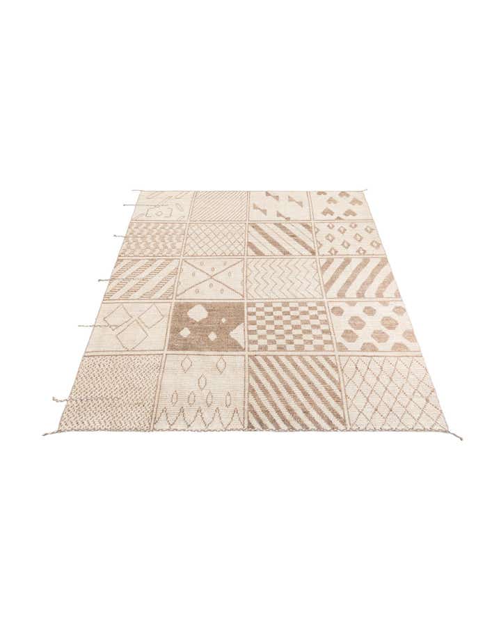 8' 8 x 10' 5 Hand Knotted Moroccan Wool Rug