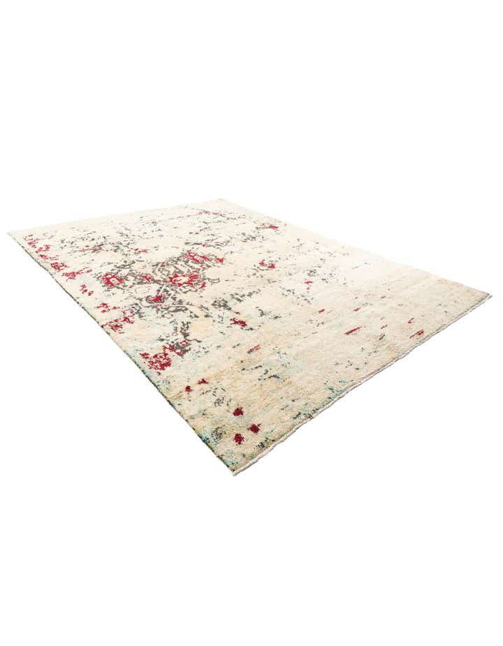 8' 8 x 12' Hand Knotted Moroccan Wool Rug