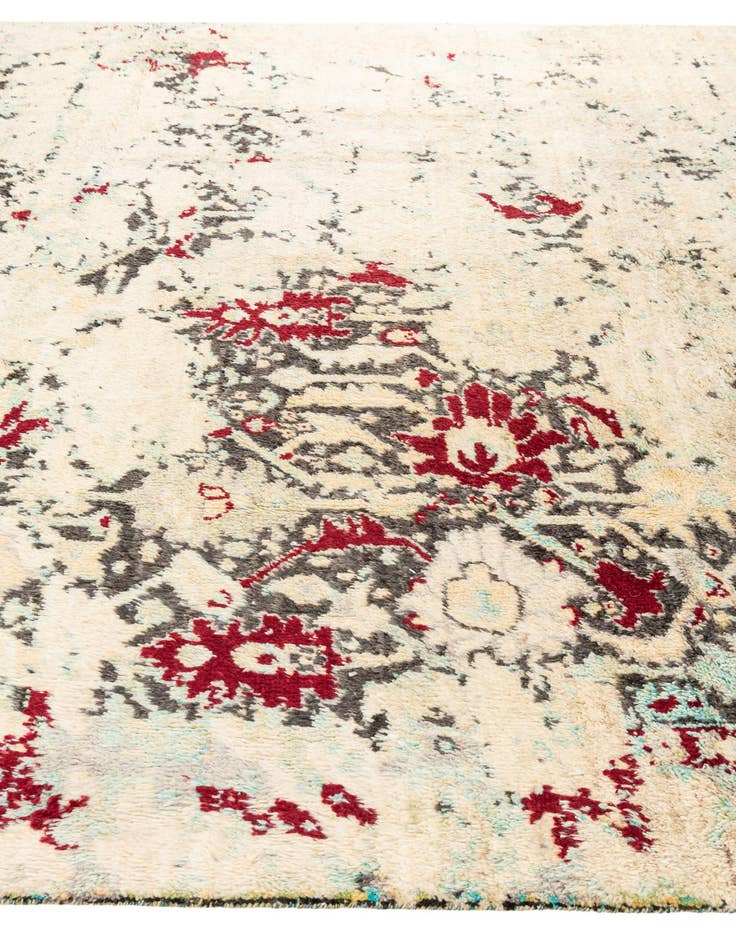 Detail image of 8' 8 x 12'  Hand Knotted Moroccan Wool Rug