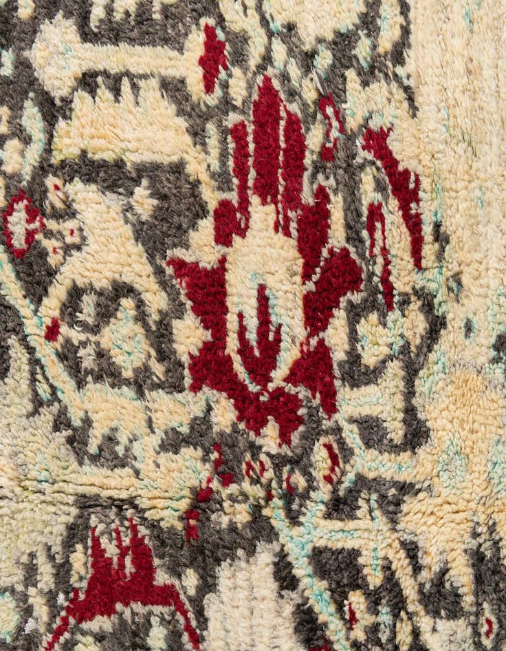 Detail image of 8' 8 x 12'  Hand Knotted Moroccan Wool Rug