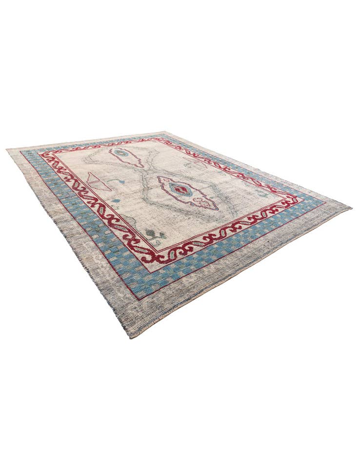 Detail image of 9' 4 x 12' Hand Knotted Moroccan Wool Rug
