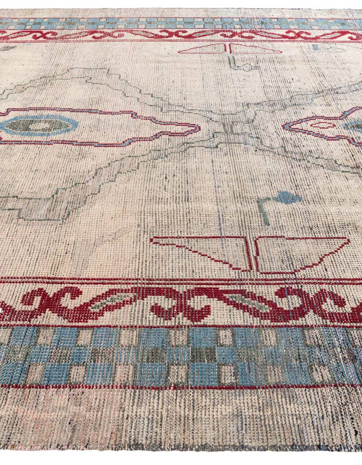 Detail image of 9' 4 x 12'  Hand Knotted Moroccan Wool Rug