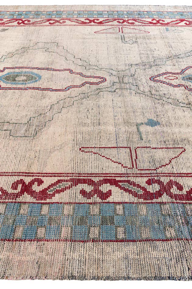 Detail image of 9' 4 x 12' Hand Knotted Moroccan Wool Rug
