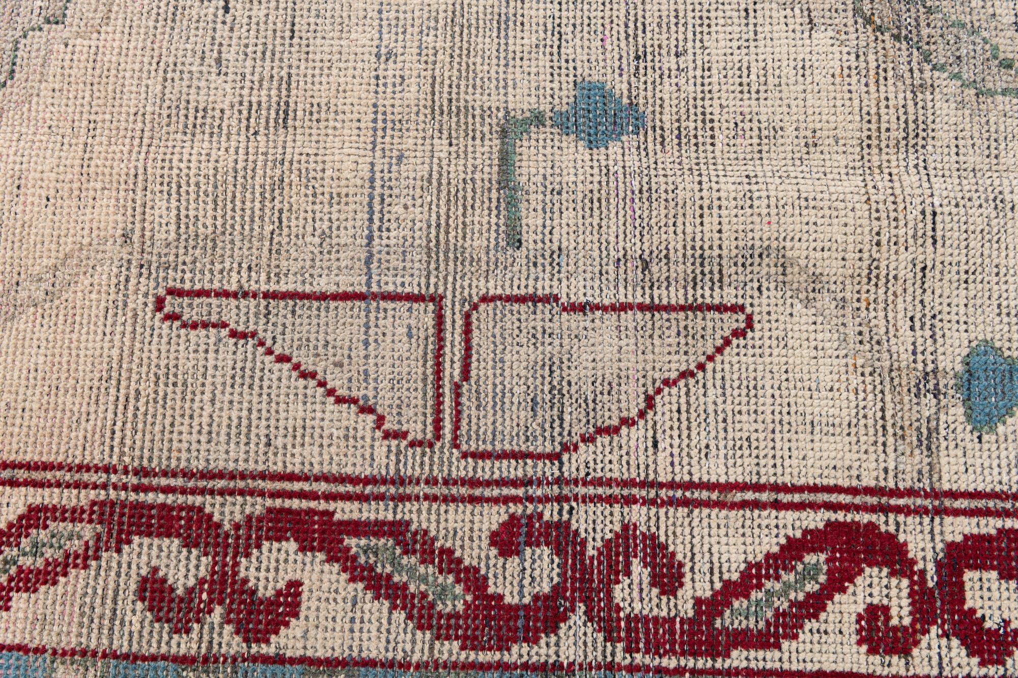 9' 4 x 12' Hand Knotted Moroccan Wool Rug