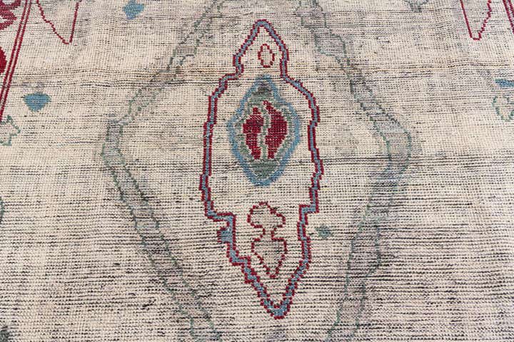 9' 4 x 12' Hand Knotted Moroccan Wool Rug