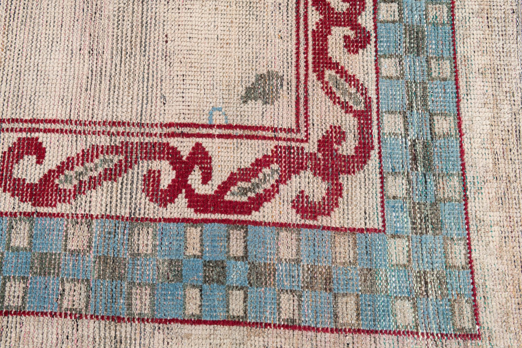 9' 4 x 12' Hand Knotted Moroccan Wool Rug
