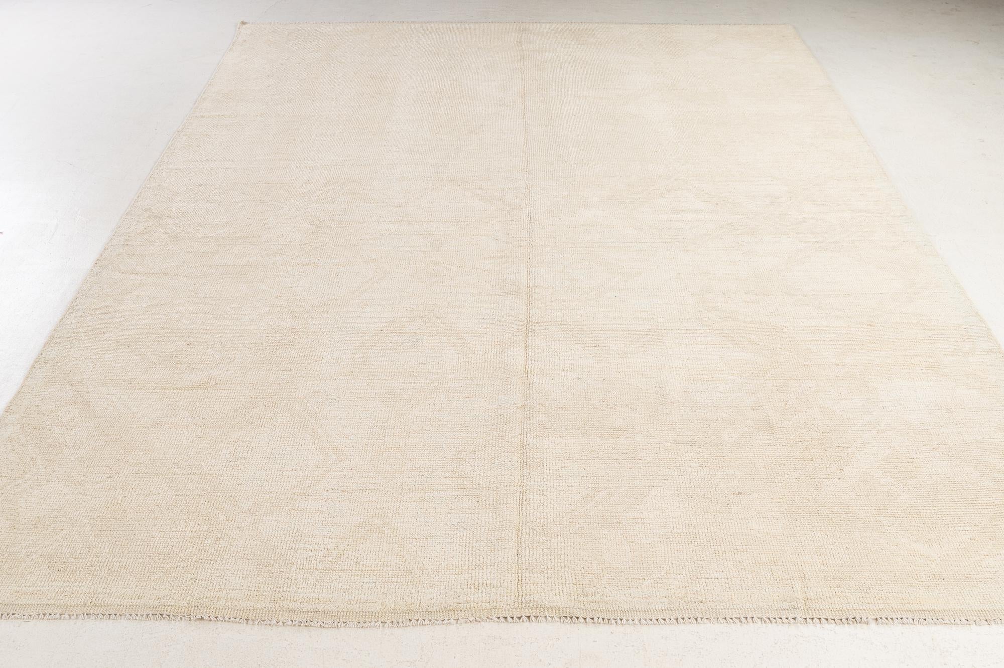 9' x 12' Hand Knotted Moroccan Wool Rug