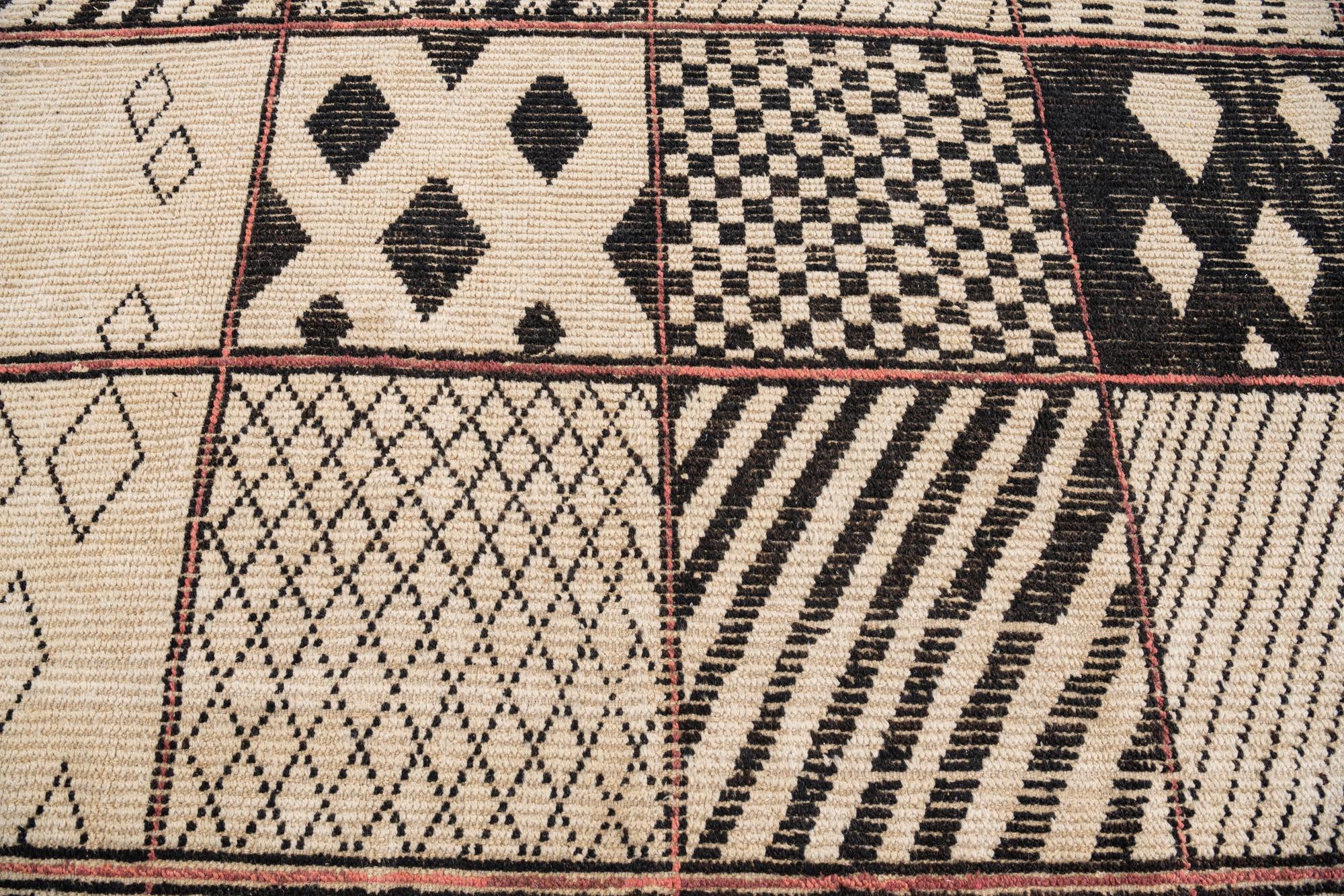 11' 3 x 15' 8 Hand Knotted Moroccan Wool Rug