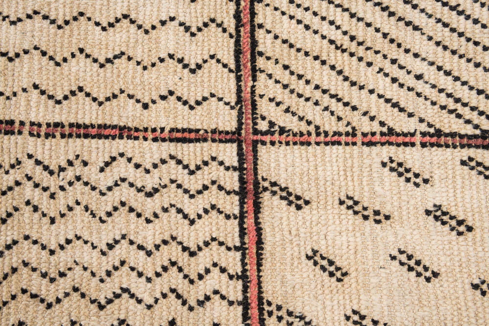 11' 3 x 15' 8 Hand Knotted Moroccan Wool Rug