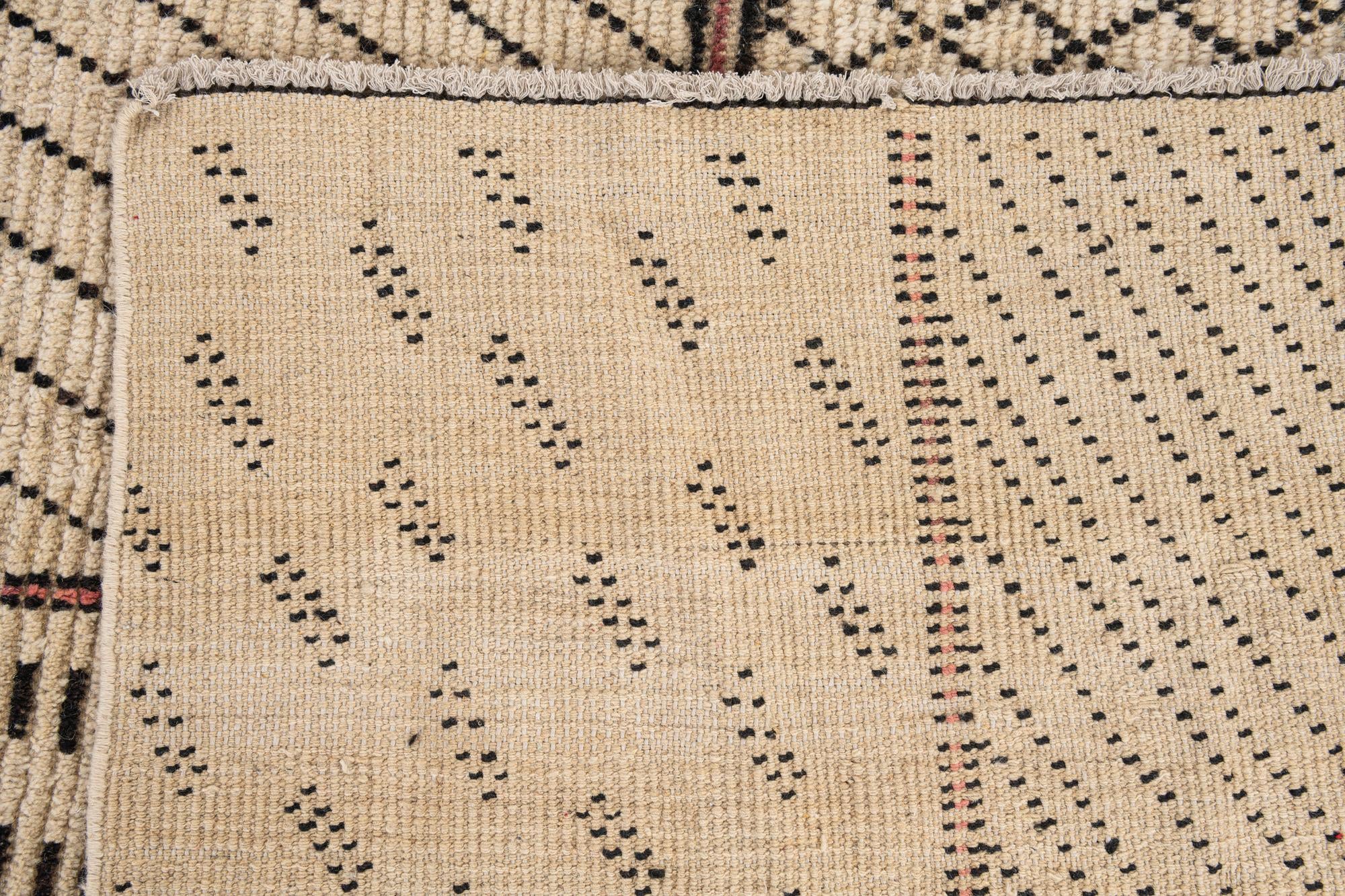 11' 3 x 15' 8 Hand Knotted Moroccan Wool Rug