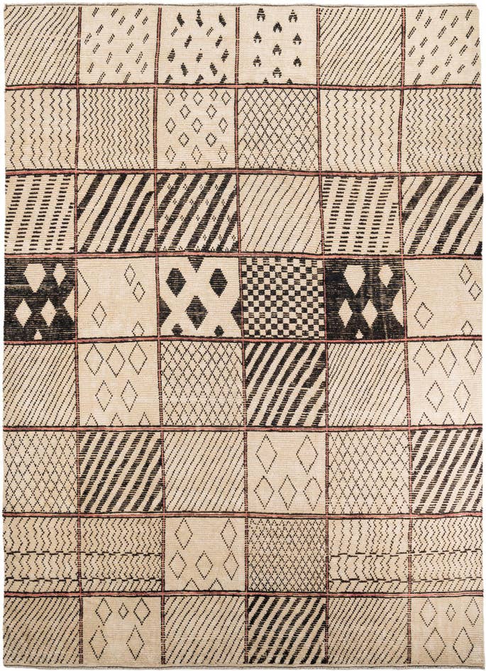 Detail image of 11' 3 x 15' 8 Hand Knotted Moroccan Wool Rug