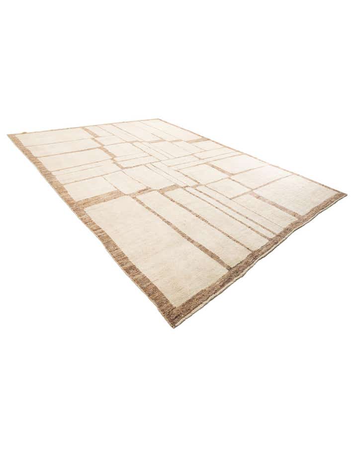 10' 6 x 14' 2 Hand Knotted Moroccan Wool Rug