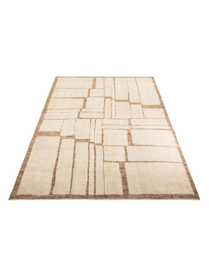 10' 6 x 14' 2 Hand Knotted Moroccan Wool Rug