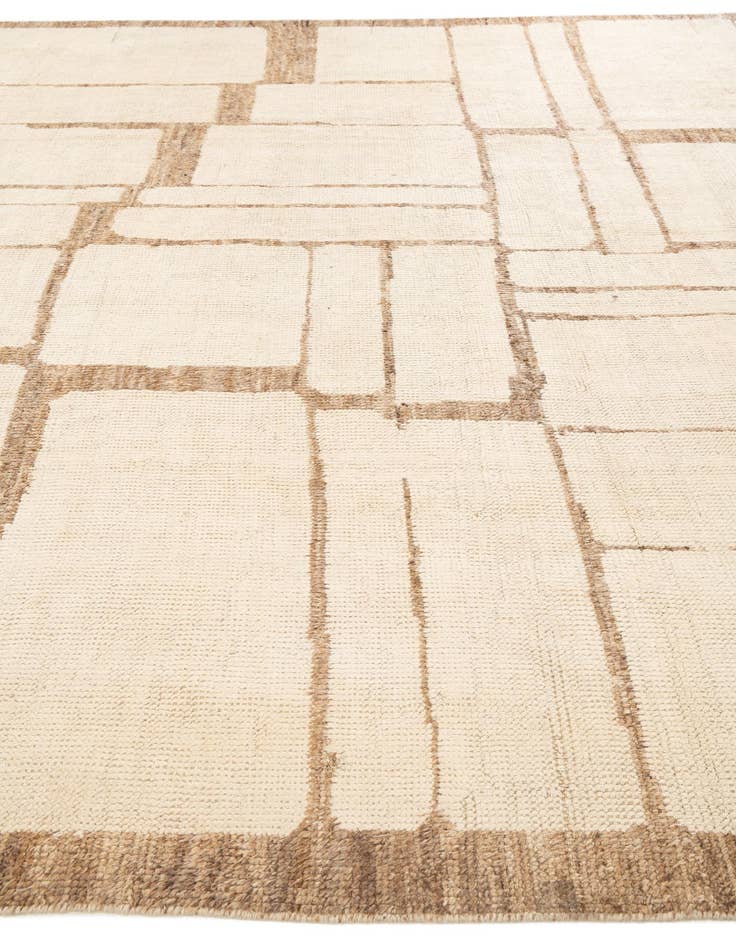 Detail image of 10' 6 x 14' 2  Hand Knotted Moroccan Wool Rug