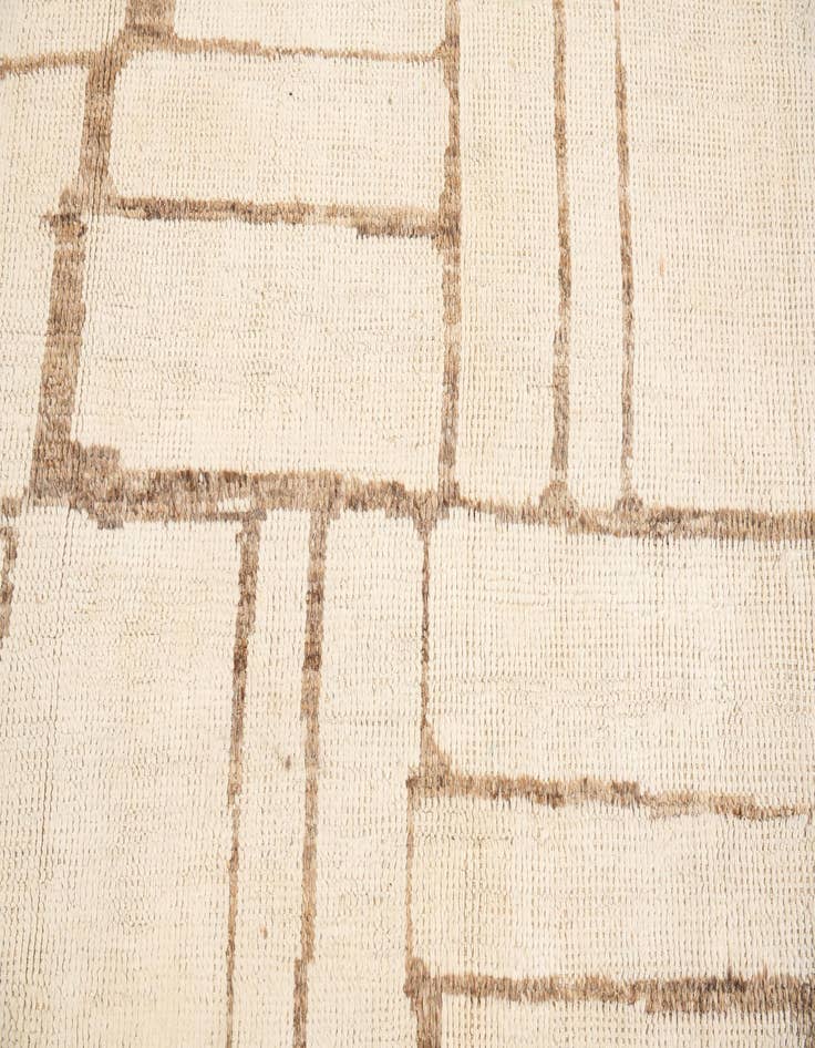 Detail image of 10' 6 x 14' 2  Hand Knotted Moroccan Wool Rug