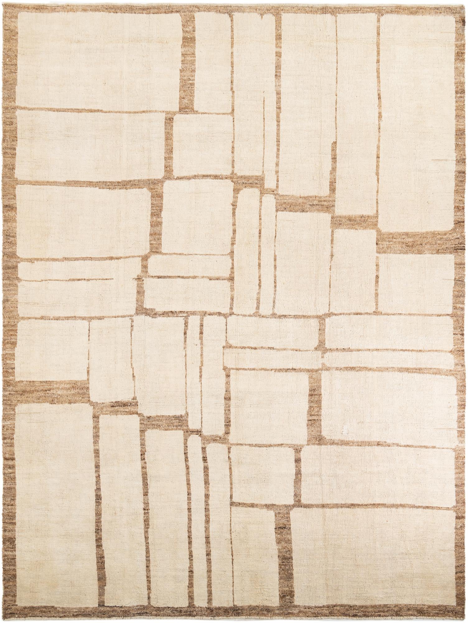 10' 6 x 14' 2 Hand Knotted Moroccan Wool Rug