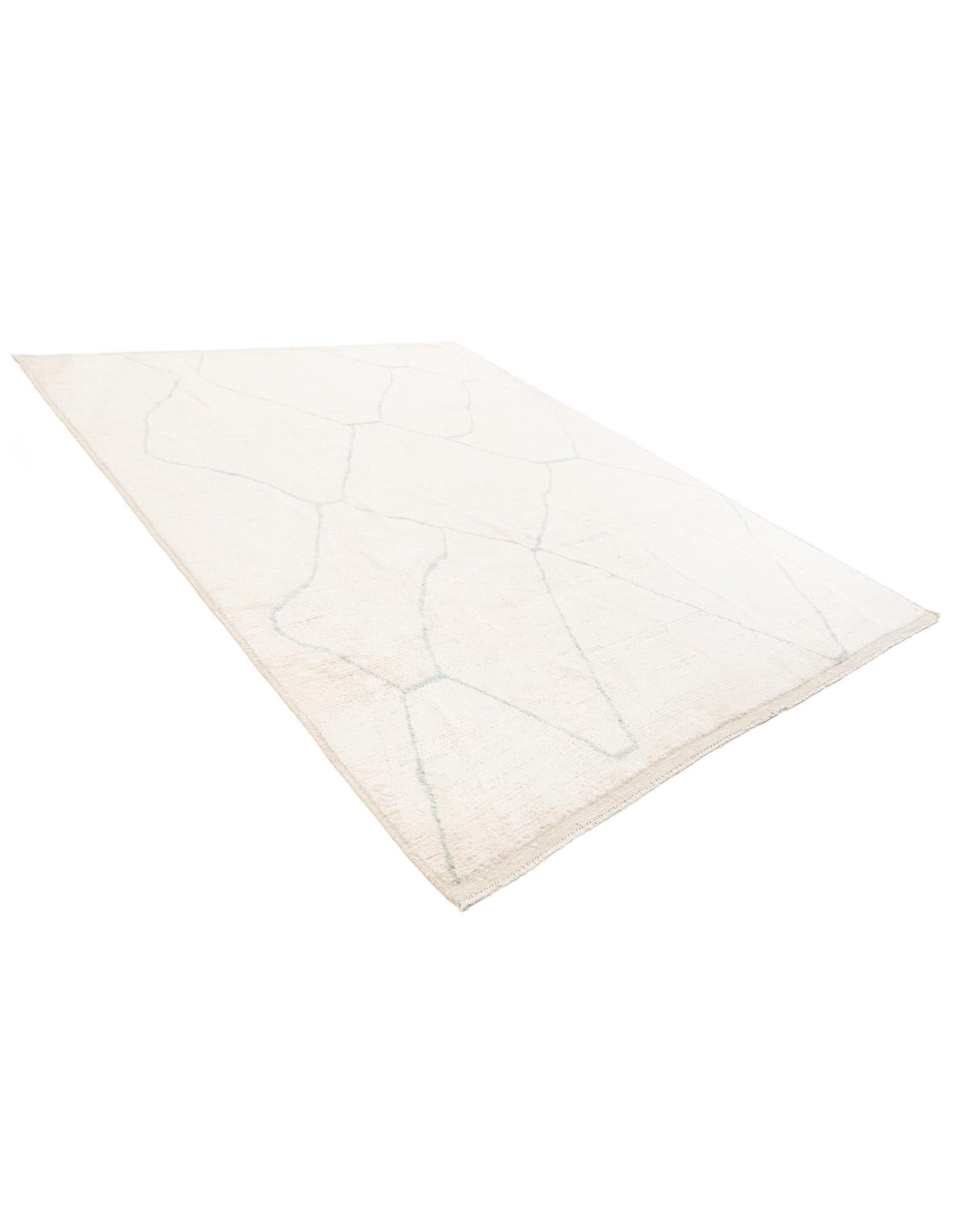 8' 2 x 10' 2 Hand Knotted Moroccan Wool Rug