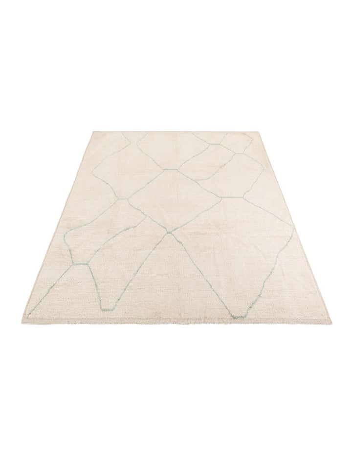 8' 2 x 10' 2 Hand Knotted Moroccan Wool Rug