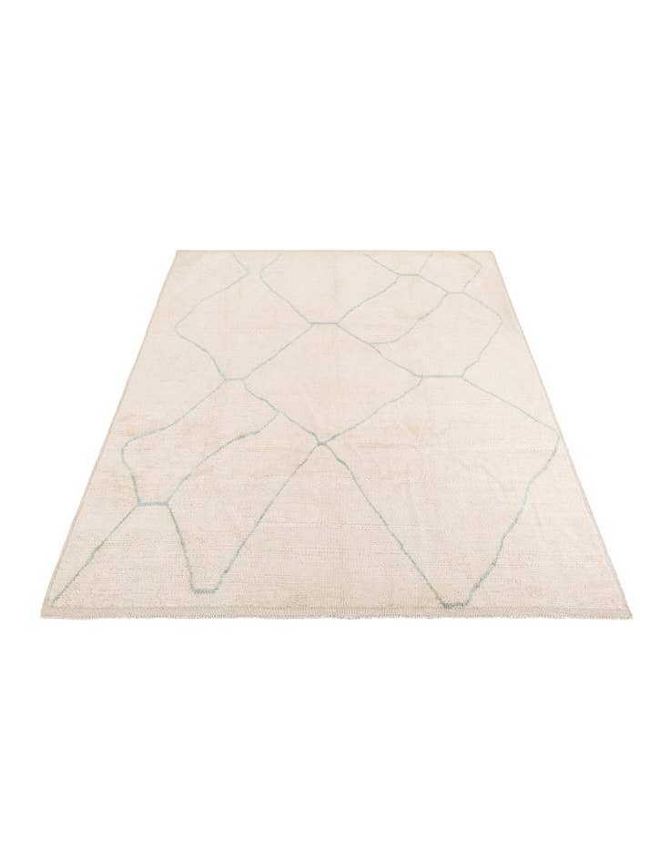 Detail image of 8' 2 x 10' 2 Hand Knotted Moroccan Wool Rug