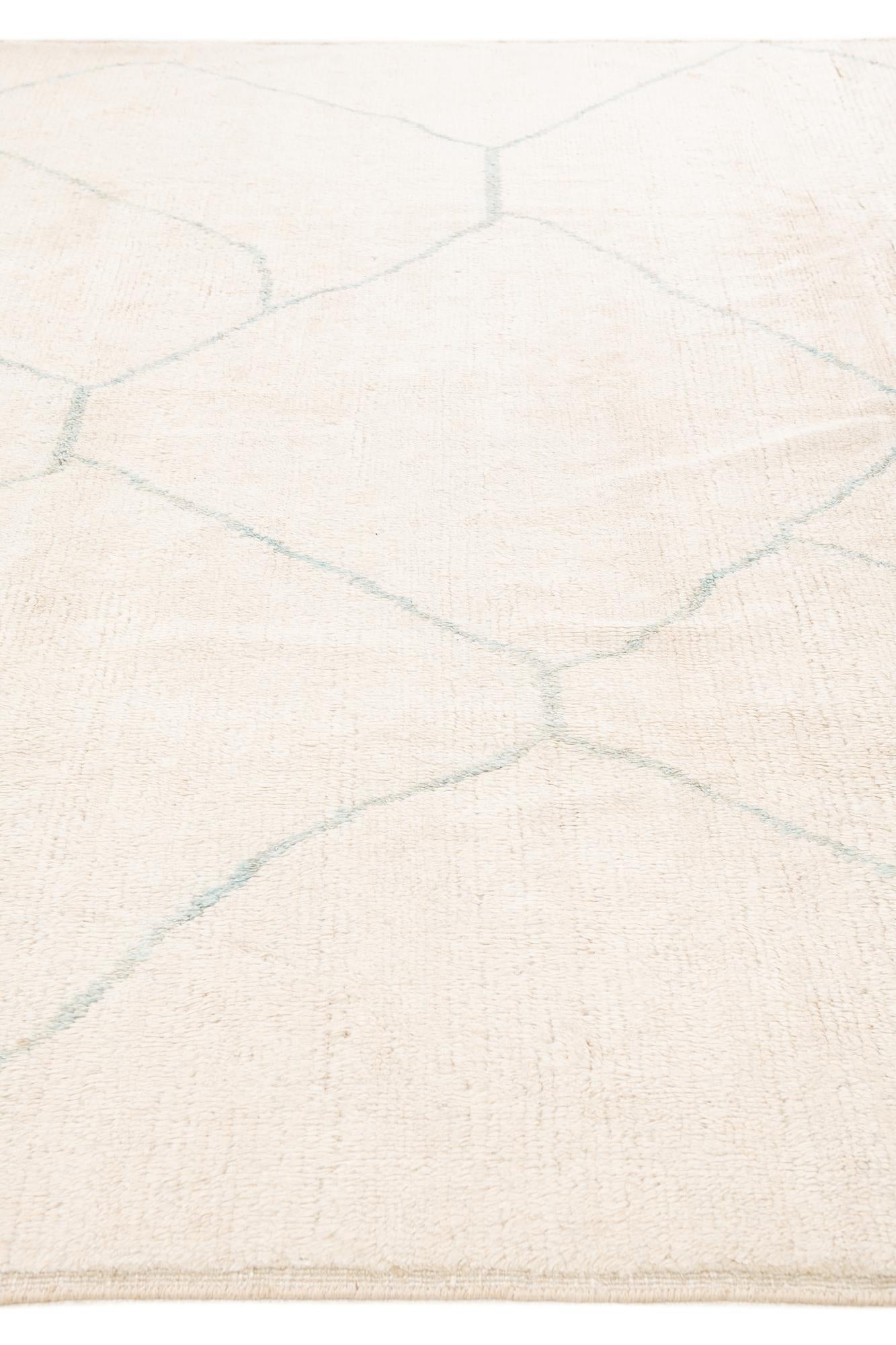 8' 2 x 10' 2 Hand Knotted Moroccan Wool Rug