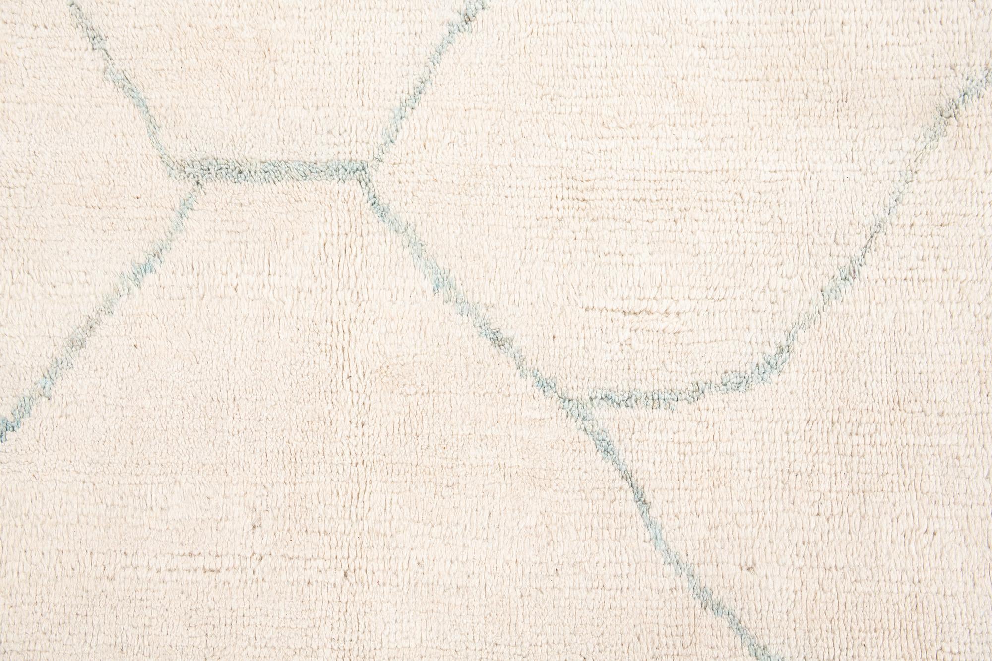 8' 2 x 10' 2 Hand Knotted Moroccan Wool Rug