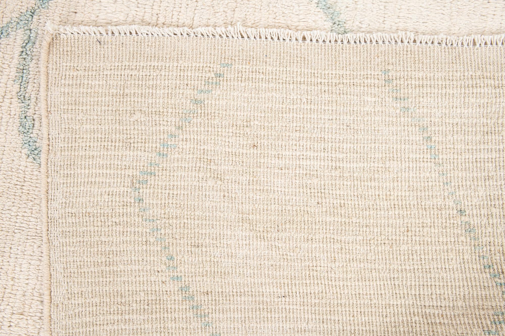 8' 2 x 10' 2 Hand Knotted Moroccan Wool Rug