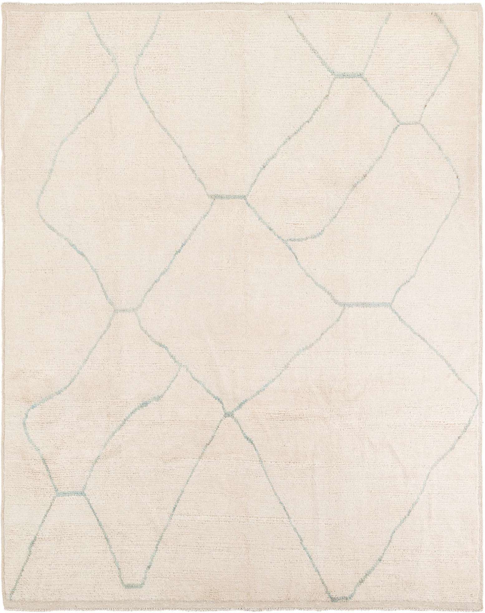 8' 2 x 10' 2 Hand Knotted Moroccan Wool Rug