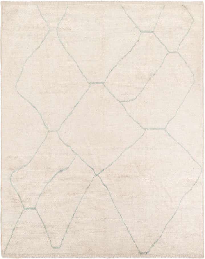 8' 2 x 10' 2 Hand Knotted Moroccan Wool Rug