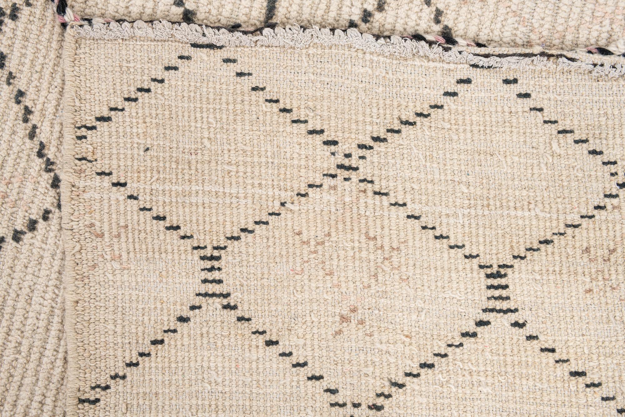 11' 10 x 14' 6 Hand Knotted Moroccan Wool Rug