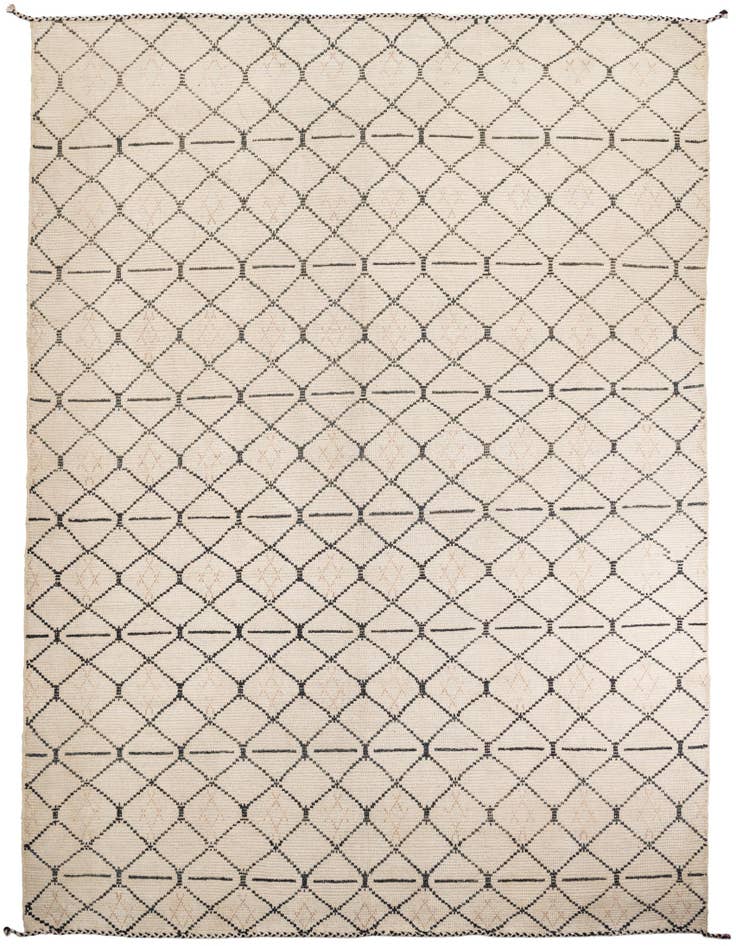 Detail image of 11' 10 x 14' 6 Hand Knotted Moroccan Wool Rug