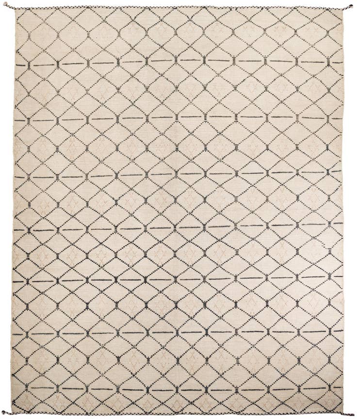 Detail image of 11' 10 x 14' 6 Hand Knotted Moroccan Wool Rug