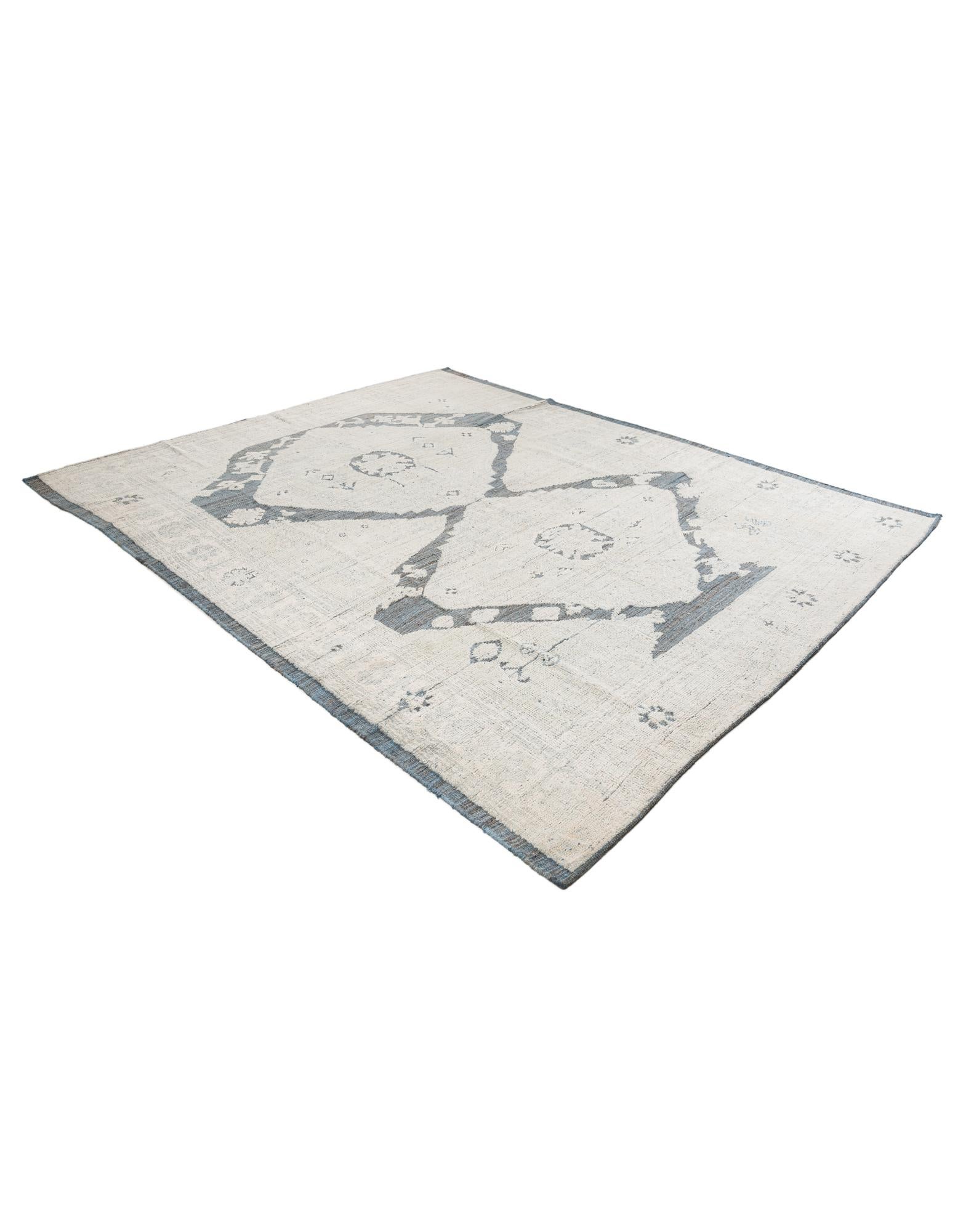 8' 1 x 9' 9 Hand Knotted Moroccan Wool Rug