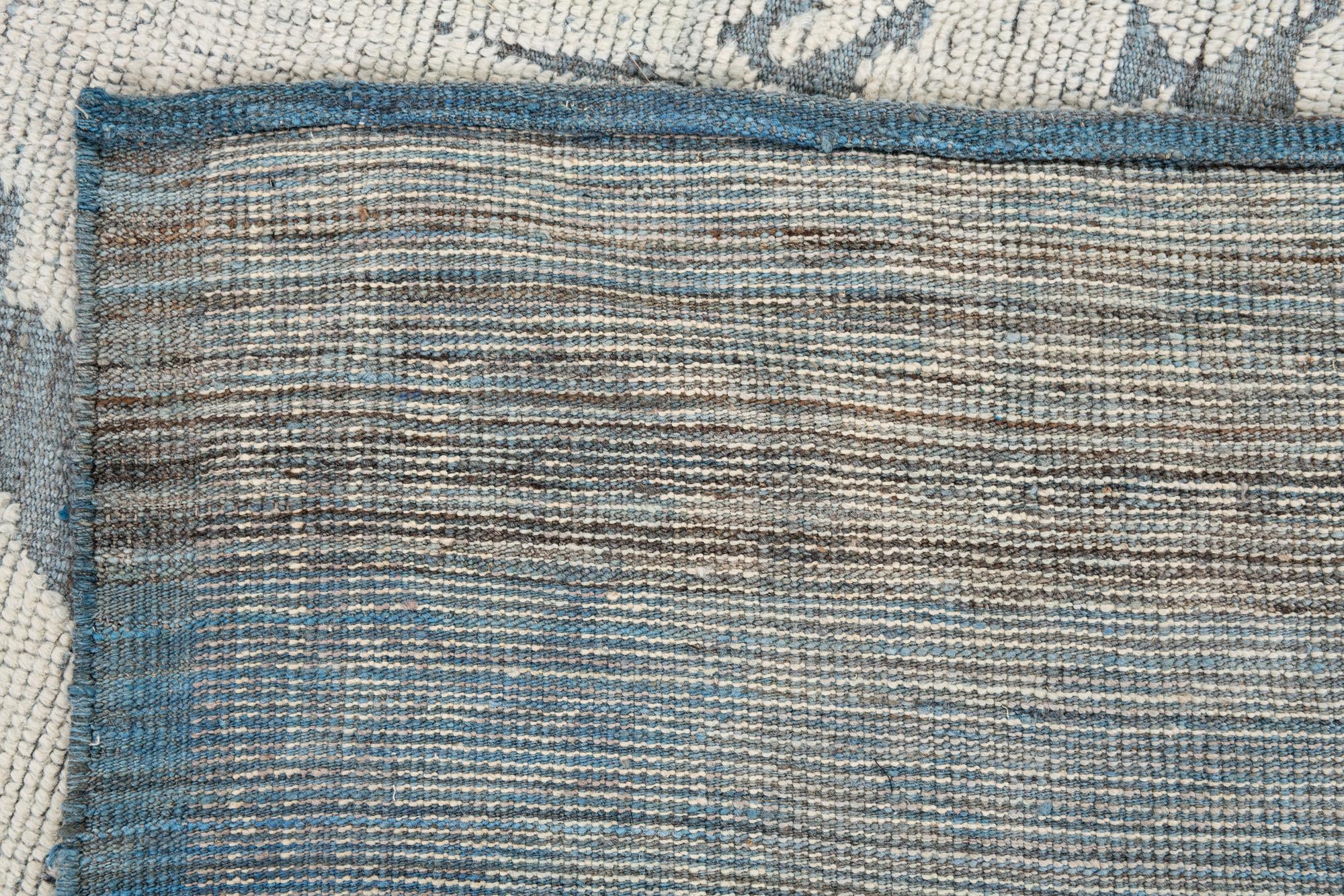 8' 1 x 9' 9 Hand Knotted Moroccan Wool Rug