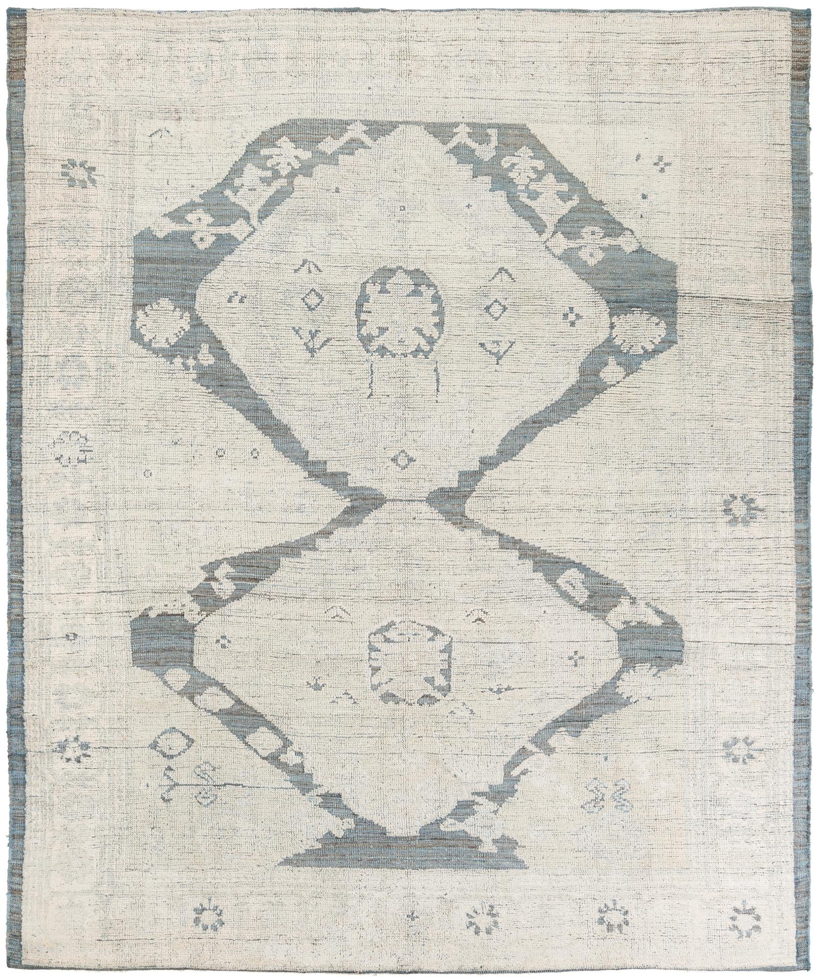 8' 1 x 9' 9 Hand Knotted Moroccan Wool Rug