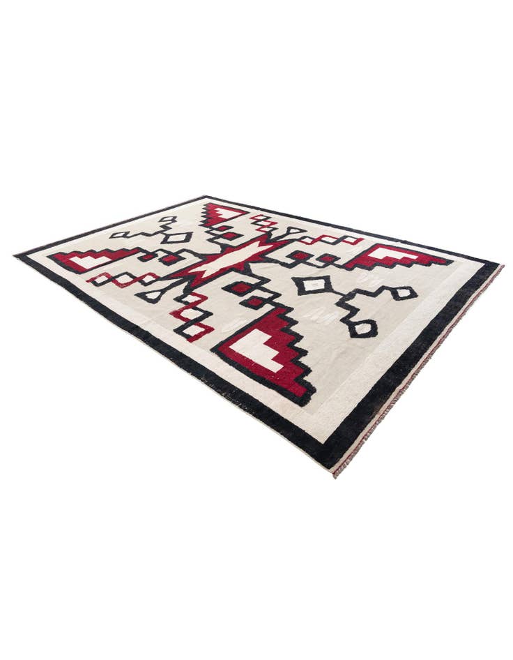 Detail image of 8' 9 x 12' 8  Hand Knotted Moroccan Wool Rug