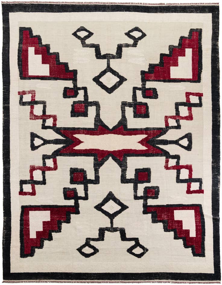 Detail image of 8' 9 x 12' 8 Hand Knotted Moroccan Wool Rug