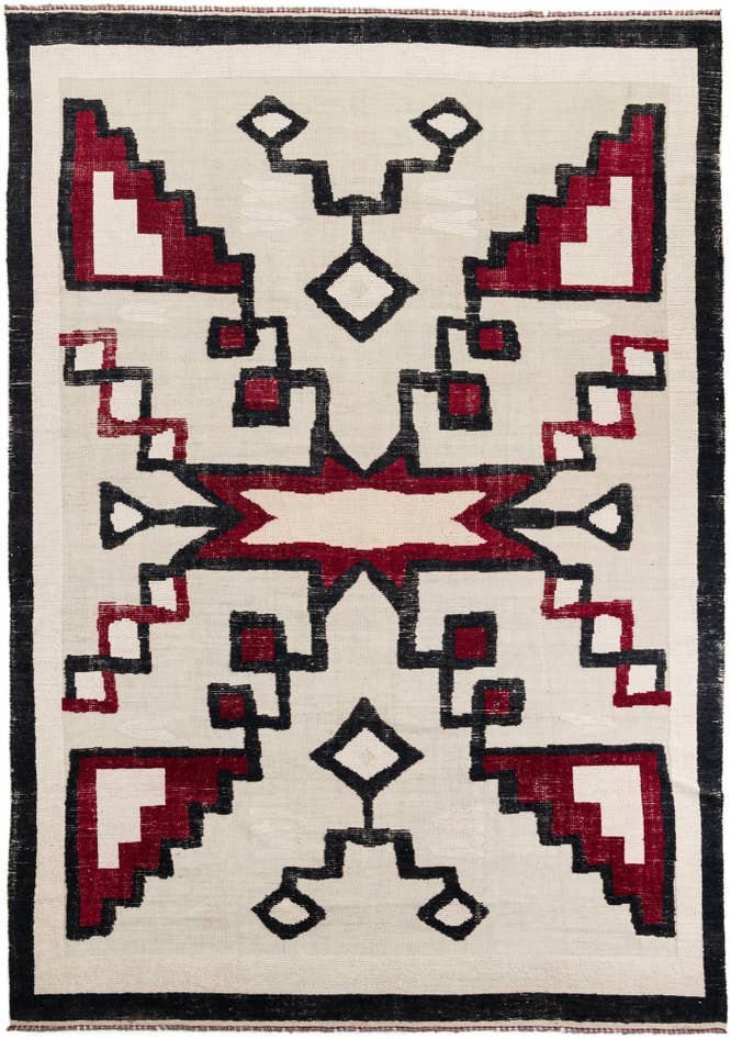 Detail image of 8' 9 x 12' 8 Hand Knotted Moroccan Wool Rug