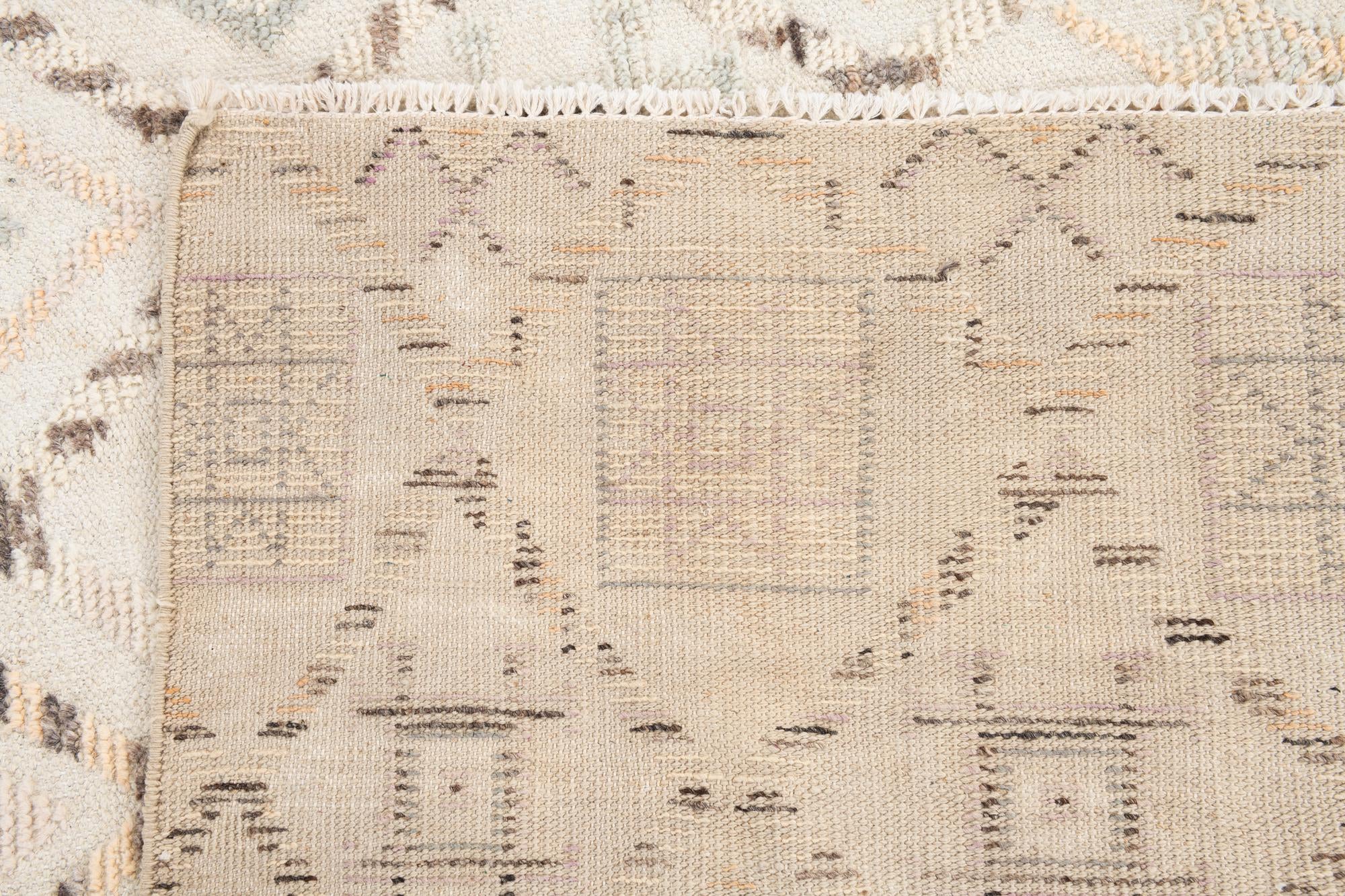 7' 10 x 10' 2 Hand Knotted Moroccan Wool Rug