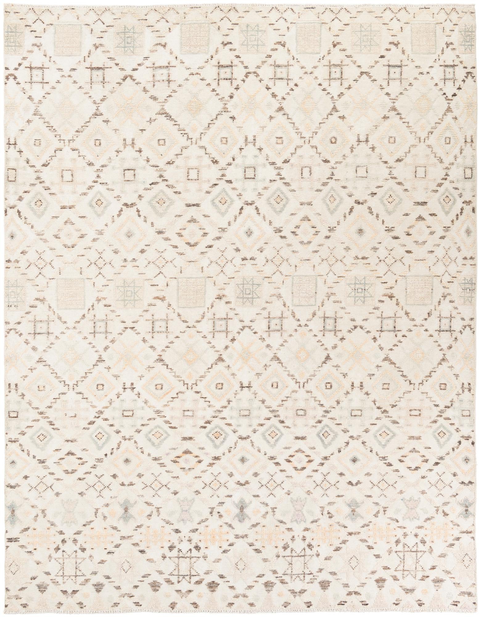 7' 10 x 10' 2 Hand Knotted Moroccan Wool Rug