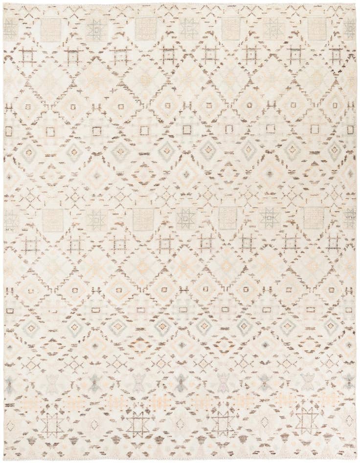 Detail image of 7' 10 x 10' 2 Hand Knotted Moroccan Wool Rug