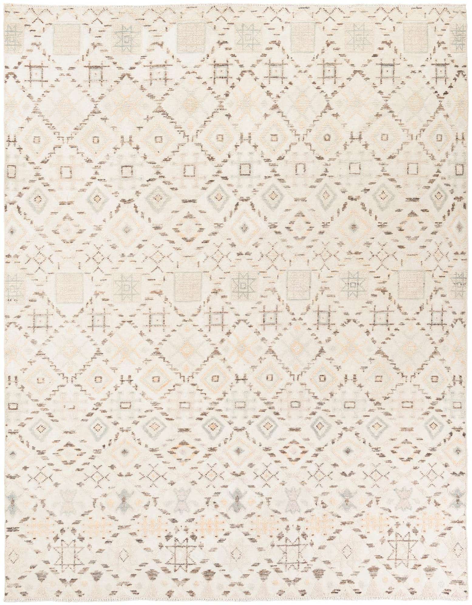 7' 10 x 10' 2 Hand Knotted Moroccan Wool Rug