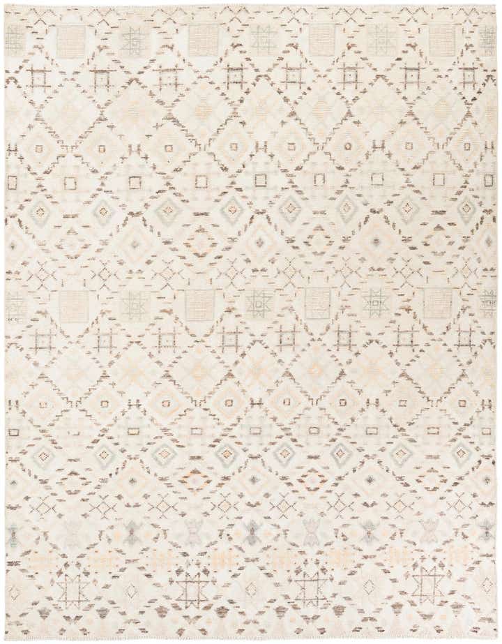 7' 10 x 10' 2 Hand Knotted Moroccan Wool Rug