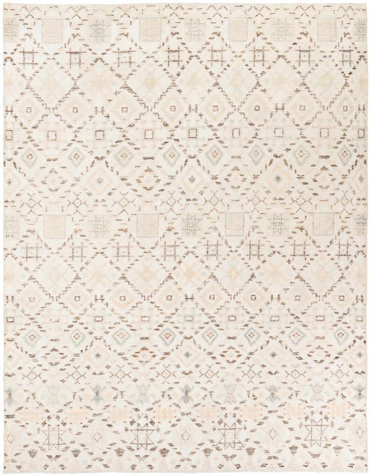 Detail image of 7' 10 x 10' 2 Hand Knotted Moroccan Wool Rug
