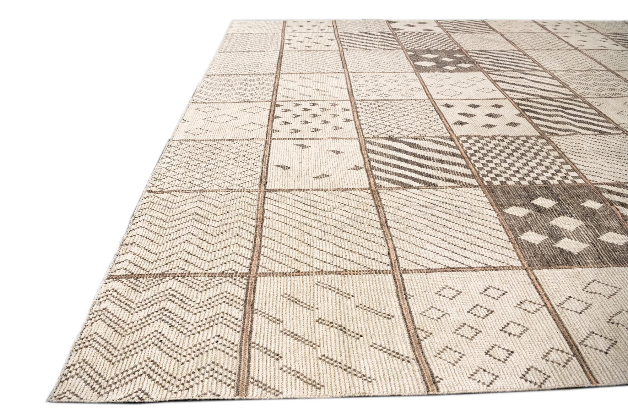 15' 5 x 24' Hand Knotted Moroccan Wool Rug